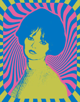 Lámina Pop poster from the sixties v2
