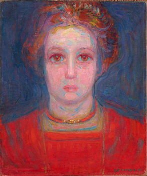 Reprodukcja Portrait of a Girl in Red, c.1908-09