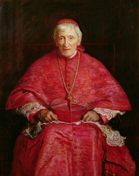 Konsttryck Portrait of Cardinal Newman (1801-90)