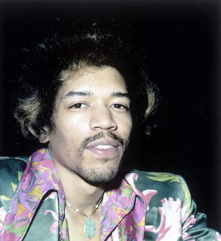 Konstfotografering Portrait of singer and guitarist Jimi Hendrix, 1970