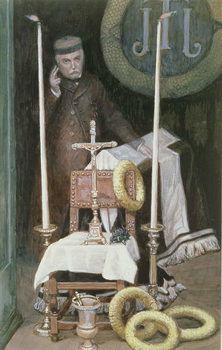 Reproducción de arte Portrait of the Pilgrim (Self-Portrait), illustration for 'The Life of Christ', c.1886-96