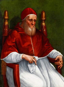 Kunstdruk Portrait of the Pope Jules II, 1511-1512