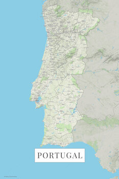 Карта Portugal color