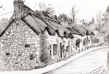 Reproduction de Tableau Post office and museum Brighstone I.O.W., 2008,