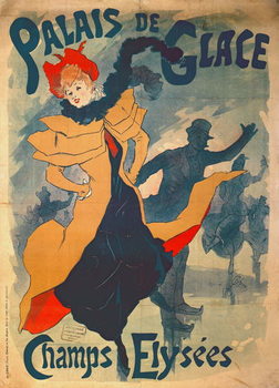 Festmény reprodukció Poster advertising the Palais de Glace on the Champs Elysees