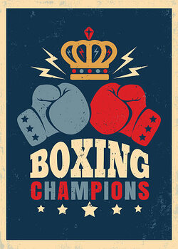 Művészi plakát poster for boxing
