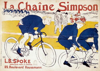 Festmény reprodukció Poster for the Simpson bicycle chains