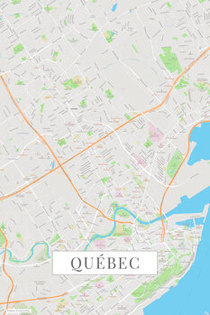 Mapa Quebec color