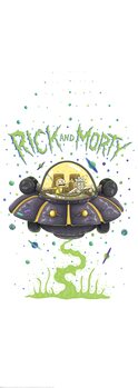 Umělecký tisk Rick a Morty - Vesmírná loď