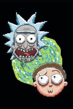 Druk artystyczny Rick and Morty - Iconic Duo