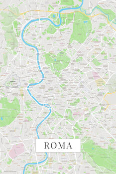 Harta Roma color