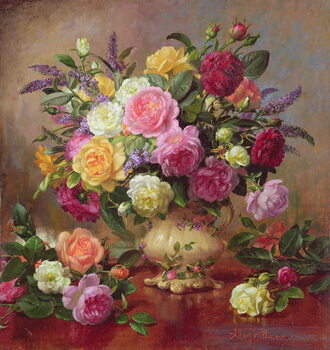 Reproduction de Tableau Roses from a Victorian Garden