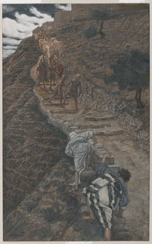 Reproducción de arte Saint Peter and Saint John Follow from Afar, illustration from 'The Life of Our Lord Jesus Christ', 1886-94