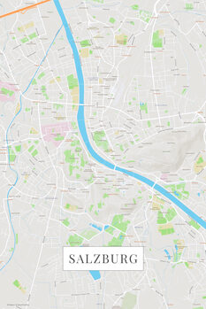Mapa Salzburg color