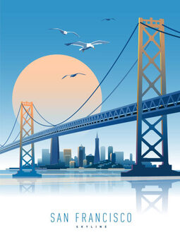 Illustration San Francisco skyline