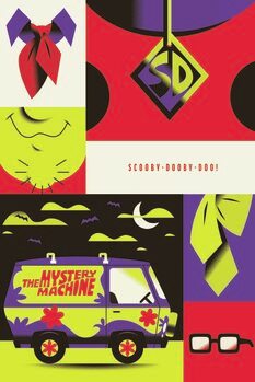 Művészi plakát Scooby Doo - The Mystery Machine