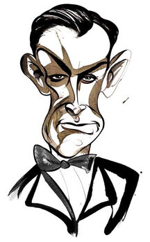 Umelecká tlač Scottish actor Sean Connery  as 'James Bond 007'