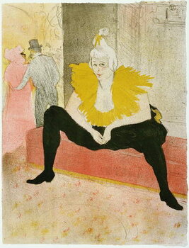 Reprodukcija umjetnosti Seated Clowness (Mademoiselle Cha-u-ka-o)