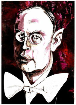 Reproducción de arte Sergei Prokofiev - caricature of the Russian composer