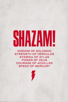 Poster de artă Shazam - Power of Zeus