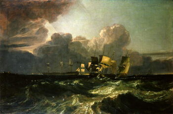 Konsttryck Ships Bearing up for Anchorage, 1802