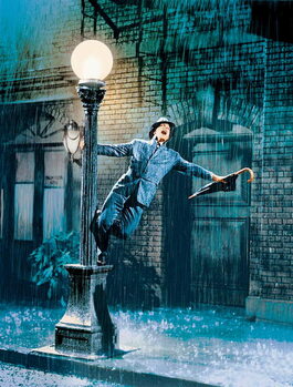Kunsttryk Singin' in the Rain directed by Gene Kelly and Stanley Donen, 1952