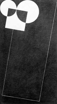 Slate, with Square and Two Cirles, 2004 Reproduction de Tableau