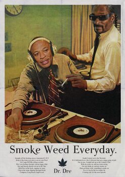 Umjetnički plakat Smoke weed