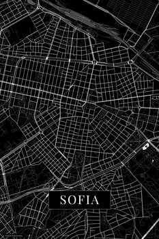 Zemljevid Sofia black