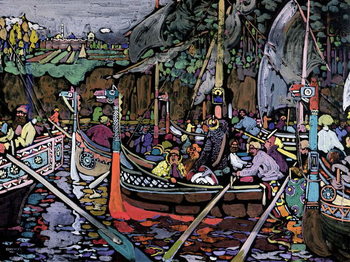 Umelecká tlač Song of the Volga, 1906
