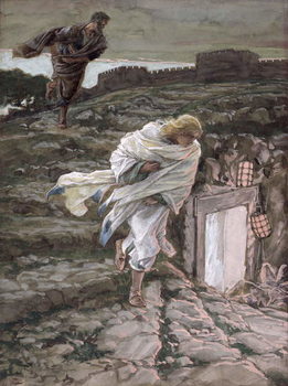 Kunsttryk St. Peter and St. John Run to the Tomb
