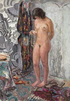 Umelecká tlač Standing Nude with a Necklace, c. 1923