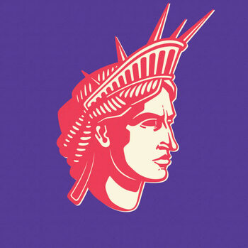 Művészi plakát Statue of Liberty. USA Symbol