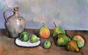 Kunsttryk Still Life with Pitcher and Fruit, 1885-87