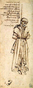Study of the Hanged Bernardo di Bandino Baroncelli, assassin of Giuliano de Medici, 1479 Reproduction de Tableau