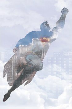 Poster de artă Superman Core - Fly High
