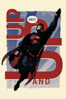 Poster de artă Superman Core - Up and Away