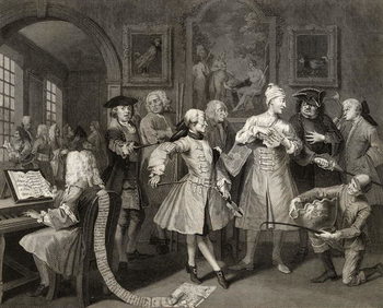 Konsttryck Surrounded by Artists and Professors, plate II