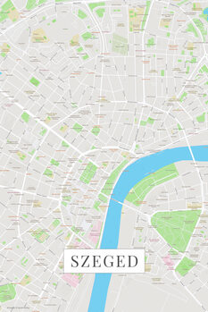 Mapa Szeged color