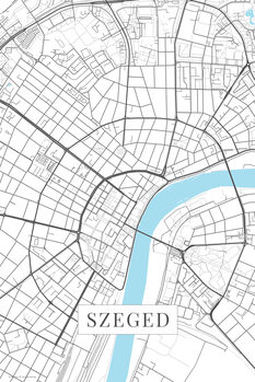 Mapa Szeged white