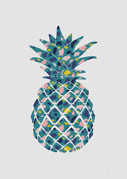 Illustrasjon Teal Pineapple