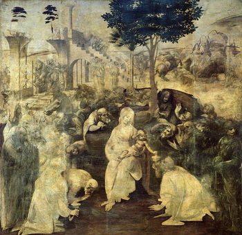 Festmény reprodukció The Adoration of the Magi, 1481-2