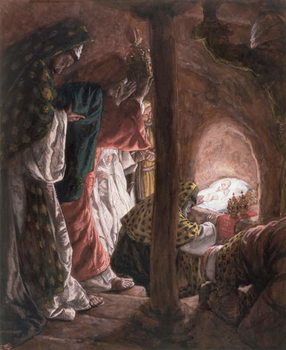 Reproducción de arte The Adoration of the Wise Men, illustration for 'The Life of Christ', c.1886-94