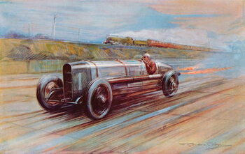 Reproduction de Tableau The aero-engined 12-cylinder Sunbeam