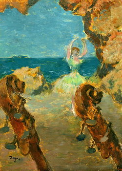 Kunsttryk The Ballet Dancer, 1891 (oil on mahogany panel)
