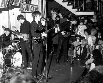 Kunstfotografi The BEATLES in at Liverpool's Cavern Club, 1963