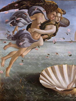 Художній друк The birth of Venus (detail), 1484