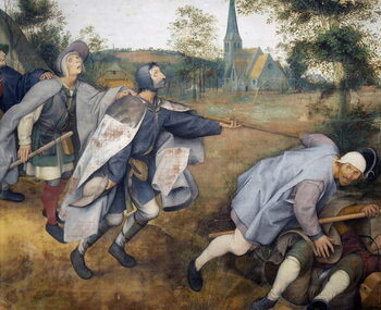 Reproduction de Tableau The Blind leading the Blind, 1568