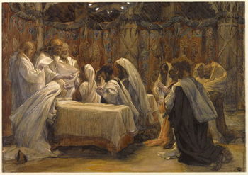 Reproducción de arte The Communion of the Apostles, illustration for 'The Life of Christ', c.1884-96