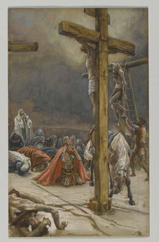 Reproducción de arte The Confession of Saint Longinus, illustration from 'The Life of Our Lord Jesus Christ', 1886-94